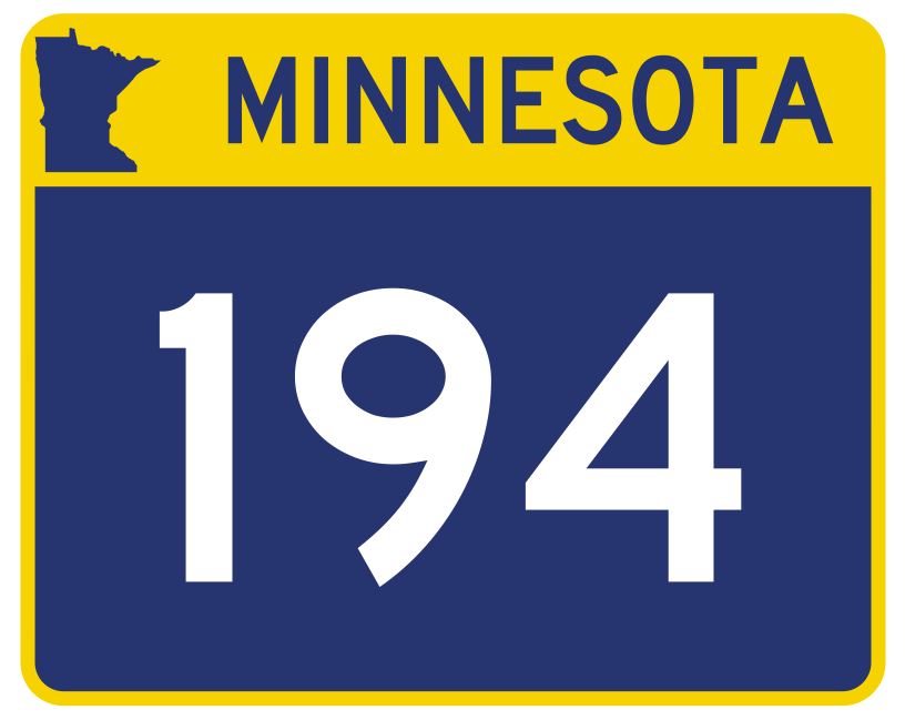 Minnesota State Highway 194 Sticker Decal R4970 Highway Route sign