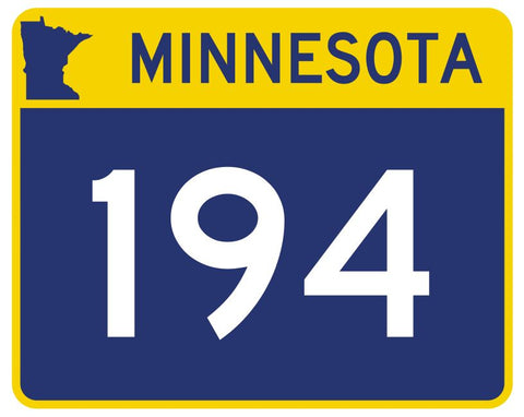 Minnesota State Highway 194 Sticker Decal R4970 Highway Route sign