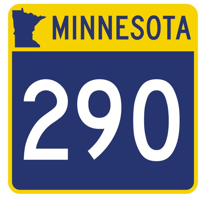 Minnesota State Highway 290 Sticker Decal R5024 Highway Route sign