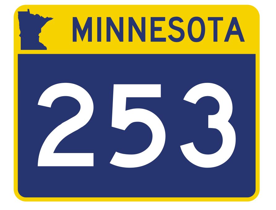 Minnesota State Highway 253 Sticker Decal R5000 Highway Route sign