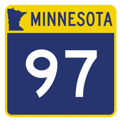 Minnesota State Highway 97 Sticker Decal R4936 Highway Route Sign