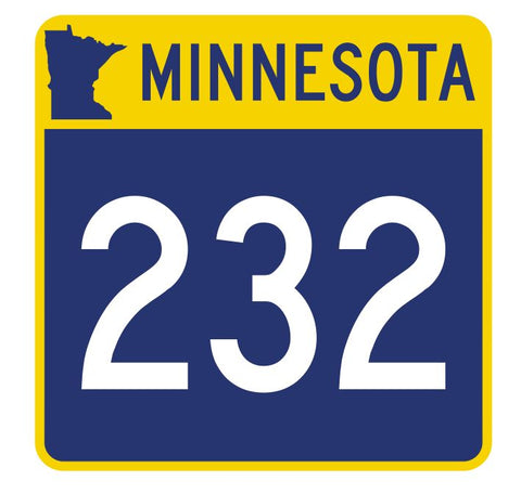 Minnesota State Highway 232 Sticker Decal R4984 Highway Route sign