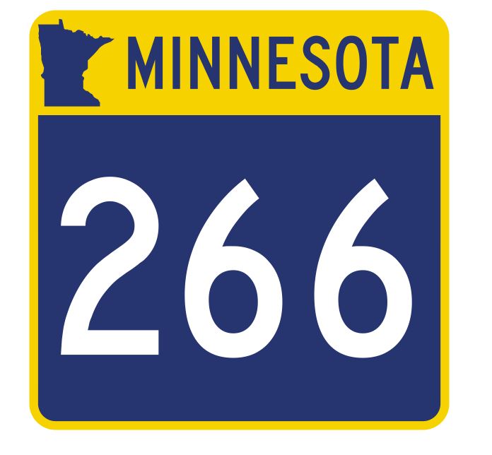 Minnesota State Highway 266 Sticker Decal R5008 Highway Route sign