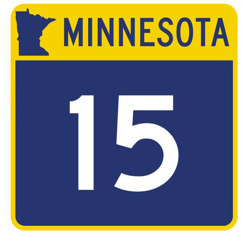 Minnesota State Highway 15 Sticker Decal R4712 Highway Route Sign