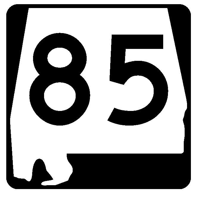 Alabama State Route 85 Sticker R4481 Highway Sign Road Sign Decal