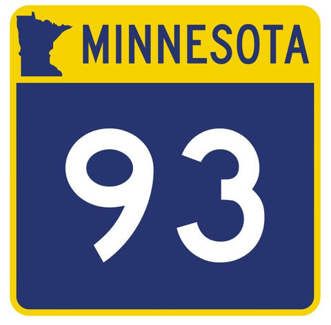 Minnesota State Highway 93 Sticker Decal R4933 Highway Route Sign