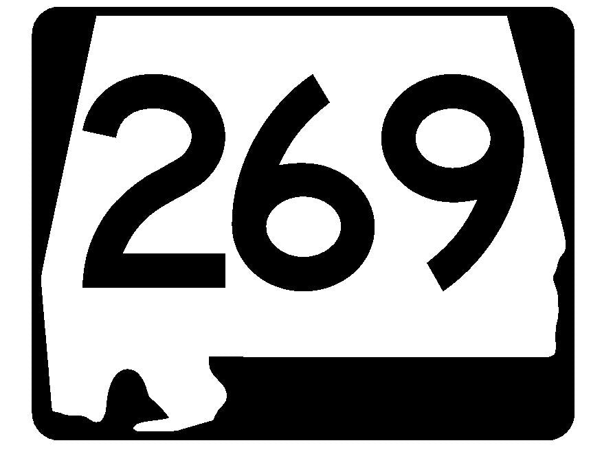 Alabama State Route 269 Sticker R4686 Highway Sign Road Sign Decal