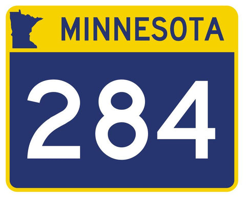 Minnesota State Highway 284 Sticker Decal R5019 Highway Route sign