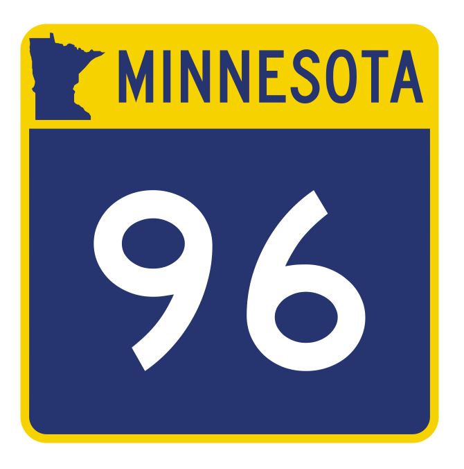 Minnesota State Highway 96 Sticker Decal R4935 Highway Route Sign