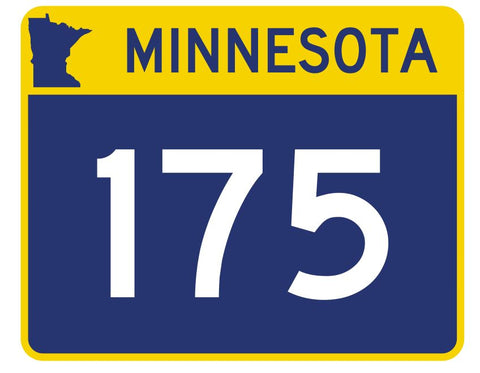 Minnesota State Highway 175 Sticker Decal R4969 Highway Route sign