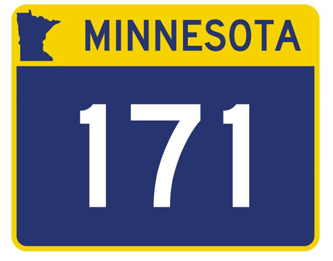 Minnesota State Highway 171 Sticker Decal R4967 Highway Route sign