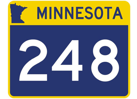 Minnesota State Highway 248 Sticker Decal R4995 Highway Route sign