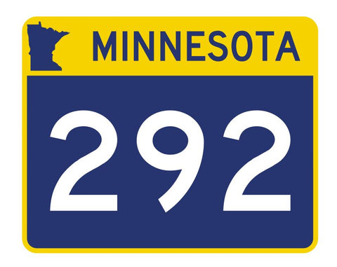 Minnesota State Highway 292 Sticker Decal R5026 Highway Route sign