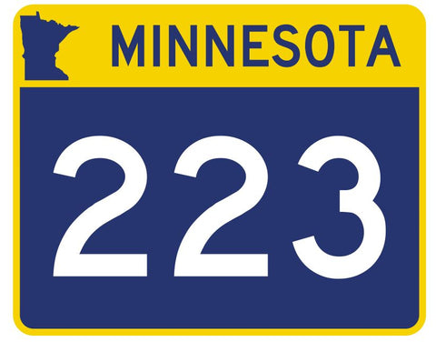 Minnesota State Highway 223 Sticker Decal R4978 Highway Route sign