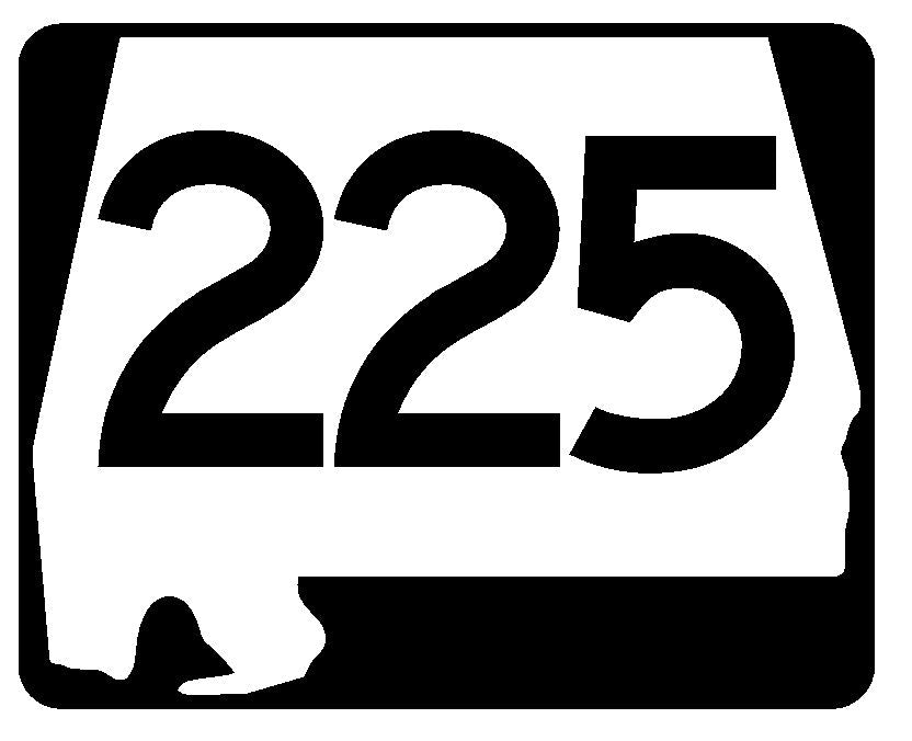 Alabama State Route 225 Sticker R4656 Highway Sign Road Sign Decal