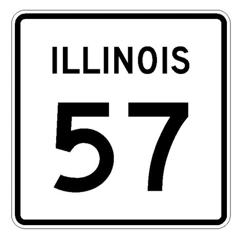 Illinois State Route 57 Sticker R4339 Highway Sign Road Sign Decal