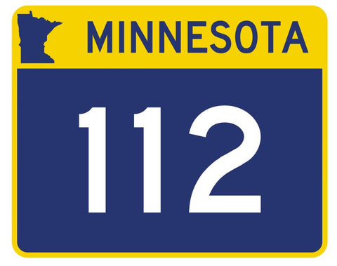 Minnesota State Highway 112 Sticker Decal R4950 Highway Route Sign