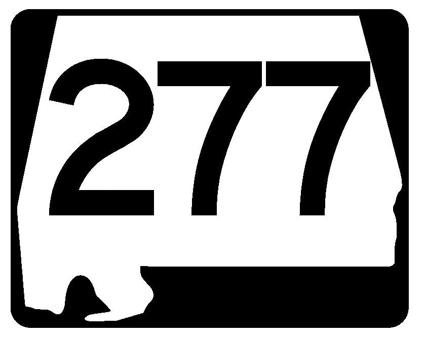 Alabama State Route 277 Sticker R4690 Highway Sign Road Sign Decal