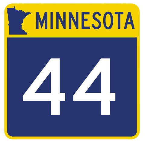 Minnesota State Highway 44 Sticker Decal R4736 Highway Route Sign