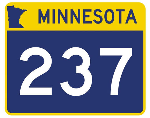 Minnesota State Highway 237 Sticker Decal R4987 Highway Route sign