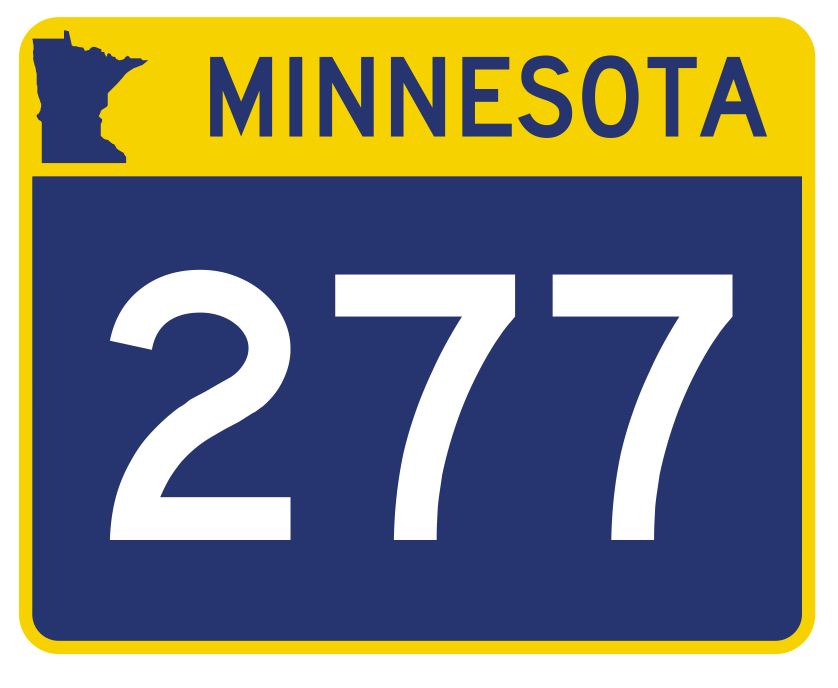 Minnesota State Highway 277 Sticker Decal R5015 Highway Route sign