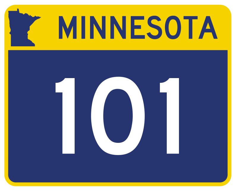 Minnesota State Highway 101 Sticker Decal R4940 Highway Route Sign