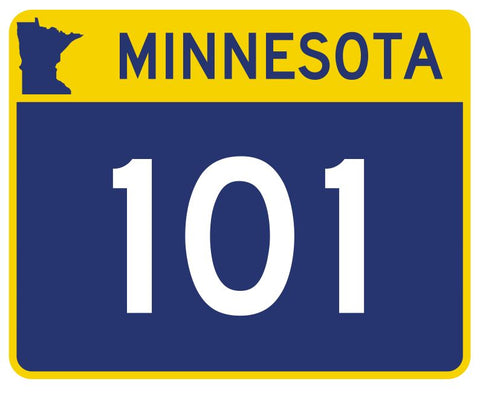 Minnesota State Highway 101 Sticker Decal R4940 Highway Route Sign