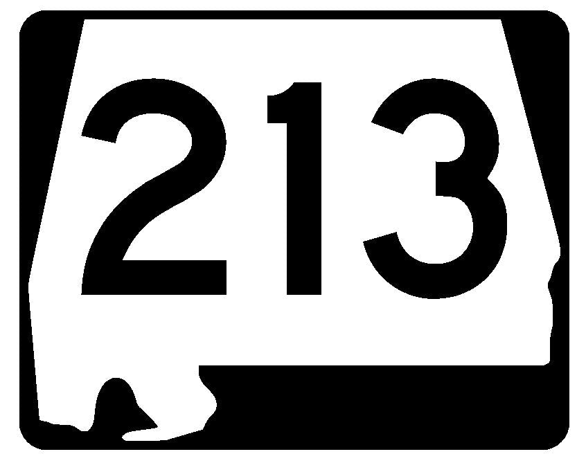 Alabama State Route 213 Sticker R4611 Highway Sign Road Sign Decal