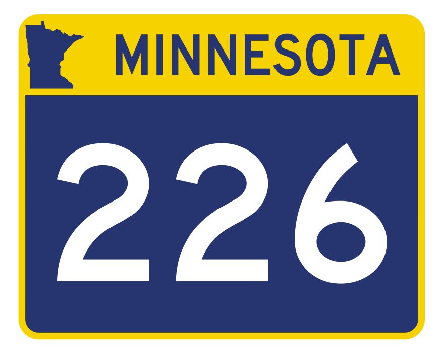Minnesota State Highway 226 Sticker Decal R4981 Highway Route sign