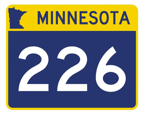 Minnesota State Highway 226 Sticker Decal R4981 Highway Route sign