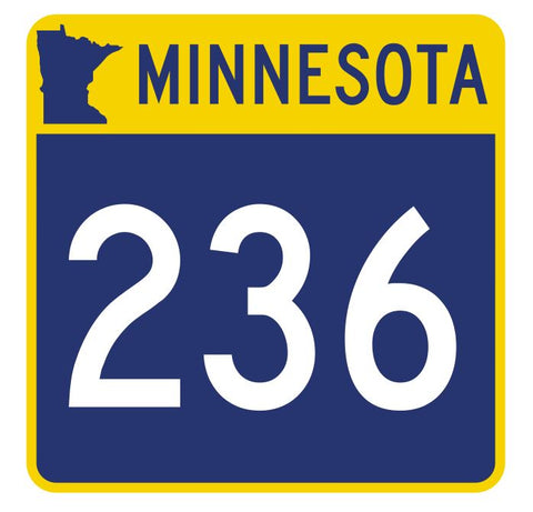 Minnesota State Highway 236 Sticker Decal R4986 Highway Route sign