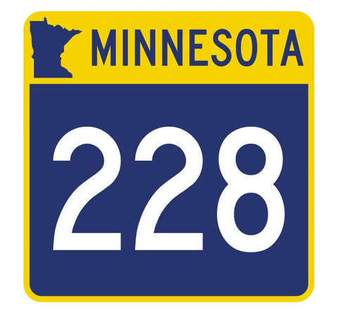 Minnesota State Highway 228 Sticker Decal R4983 Highway Route sign