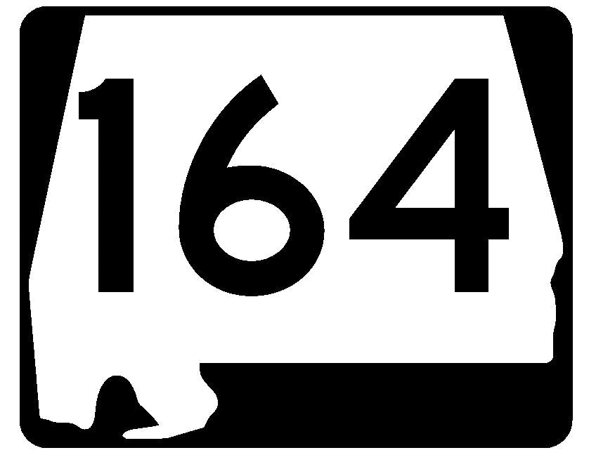 Alabama State Route 164 Sticker R4563 Highway Sign Road Sign Decal