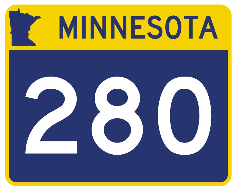 Minnesota State Highway 280 Sticker Decal R5017 Highway Route sign