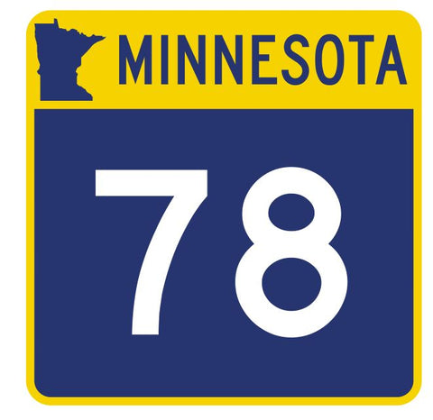 Minnesota State Highway 78 Sticker Decal R4923 Highway Route Sign