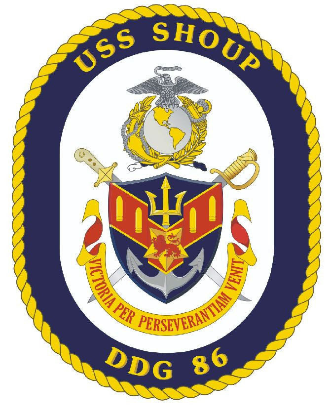 USS Shoup Sticker Military Armed Forces Navy Decal M194 - Winter Park Products