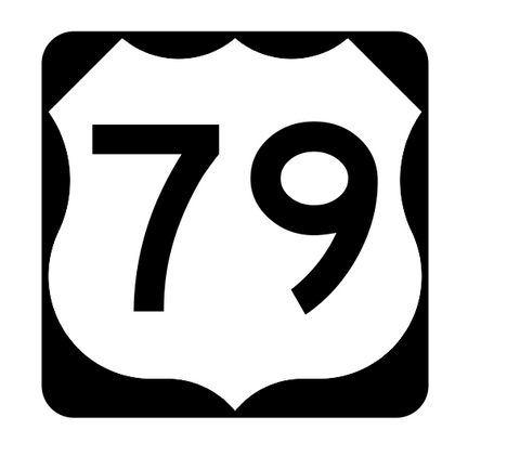 US Route 79 Sticker R1939 Highway Sign Road Sign - Winter Park Products