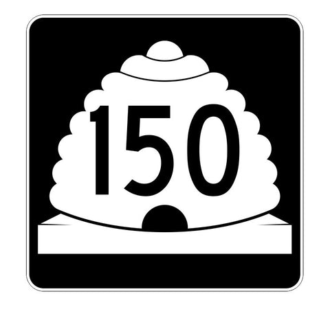 Utah State Highway 150 Sticker Decal R5472 Highway Route Sign