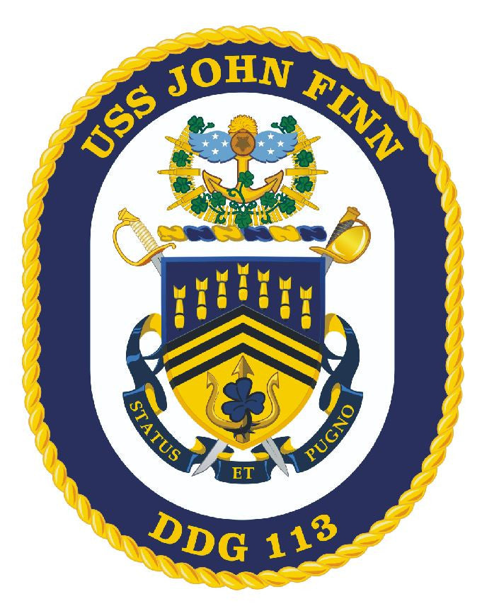 USS John Finn Sticker Military Armed Forces Navy Decal M224 - Winter Park Products