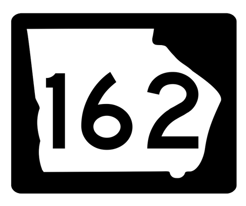 Georgia State Route 162 Sticker R3828 Highway Sign