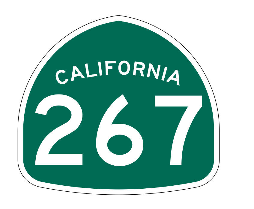California State Route 267 Sticker Decal R1315 Highway Sign - Winter Park Products