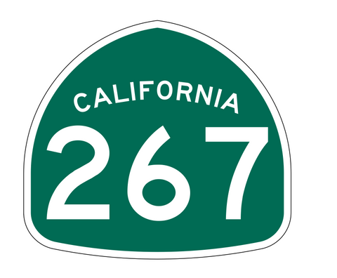 California State Route 267 Sticker Decal R1315 Highway Sign - Winter Park Products