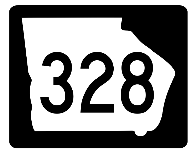 Georgia State Route 328 Sticker R3992 Highway Sign Road Sign Decal