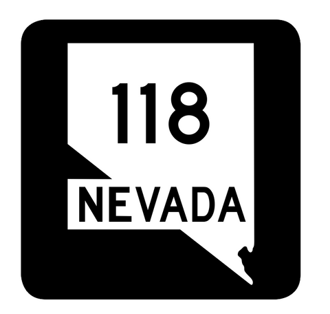Nevada State Route 118 Sticker R2979 Highway Sign Road Sign