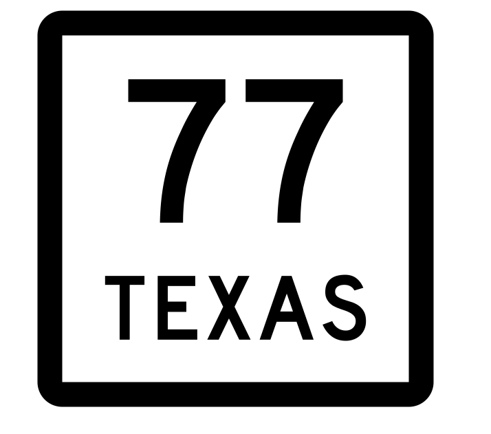 Texas State Highway 77 Sticker Decal R2378 Highway Sign - Winter Park Products