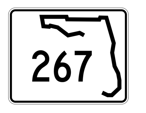 Florida State Road 267 Sticker Decal R1517 Highway Sign - Winter Park Products