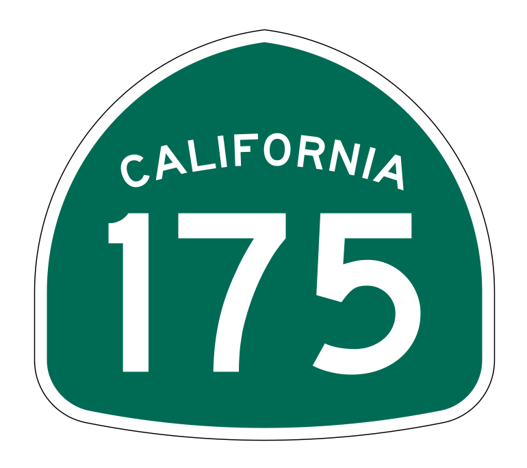 California State Route 175 Sticker Decal R1244 Highway Sign - Winter Park Products