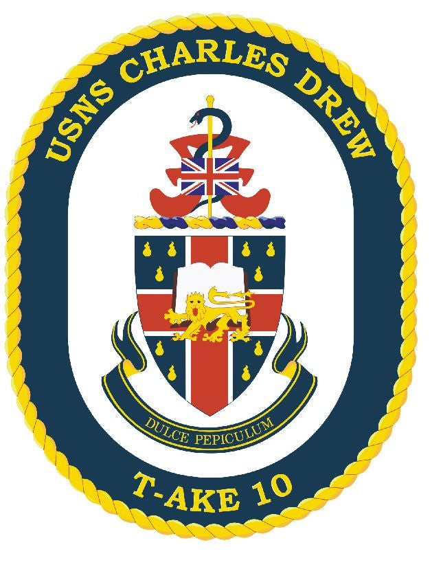 USNS Charles Drew Sticker Military Armed Forces Navy Decal M257 - Winter Park Products
