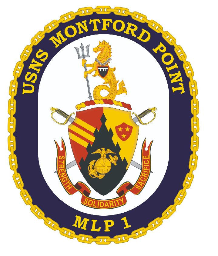 USNS Montford Point Sticker Military Armed Forces Navy Decal M264 - Winter Park Products