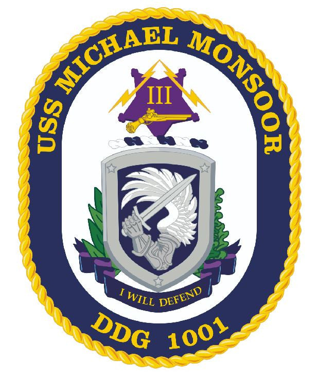 USS Michael Monsoor Sticker Military Armed Forces Navy Decal M179 - Winter Park Products